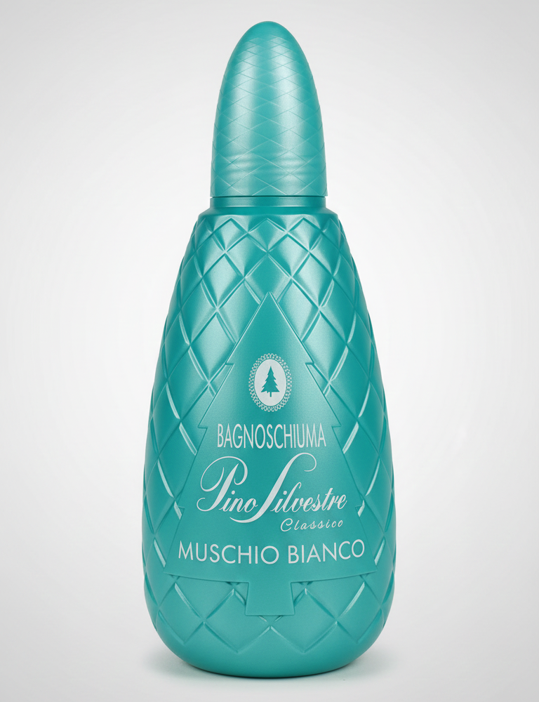 Pino Silvestre Bagnoschiuma 1 Litro Maxi Formato | 4 Fragranze: Argan, Latte, Muschio Bianco, Black Musk | Pelle Morbida e Idratata | Formato Famiglia