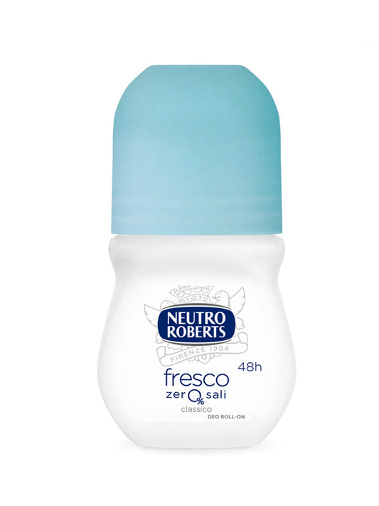 Neutro Roberts Deodorante Roll-on Fresco Classico 50ml | 48H Protezione | Zero Sali di Alluminio | Con Olio di Glicerina