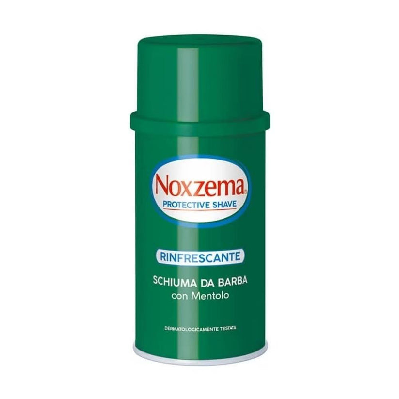 Schiuma da barba Noxzema Extra Fresh 300ml con mentolo effetto ghiaccio per rasatura rinfrescante e protezione anti irritazioni