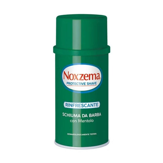 Schiuma da barba Noxzema Extra Fresh 300ml con mentolo effetto ghiaccio per rasatura rinfrescante e protezione anti irritazioni