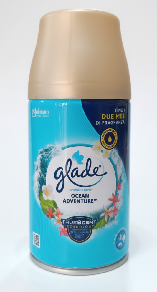 GLADE AUTOMATIC SPRAY RICARICA FRAGRANZA VARIE Formato Scorta 4 pezzi X 269 ml GLADE AUTOMATIC SPRAY RICARICA FRAGRANZA VARIE Formato Scorta 4 pezzi X 269 ml