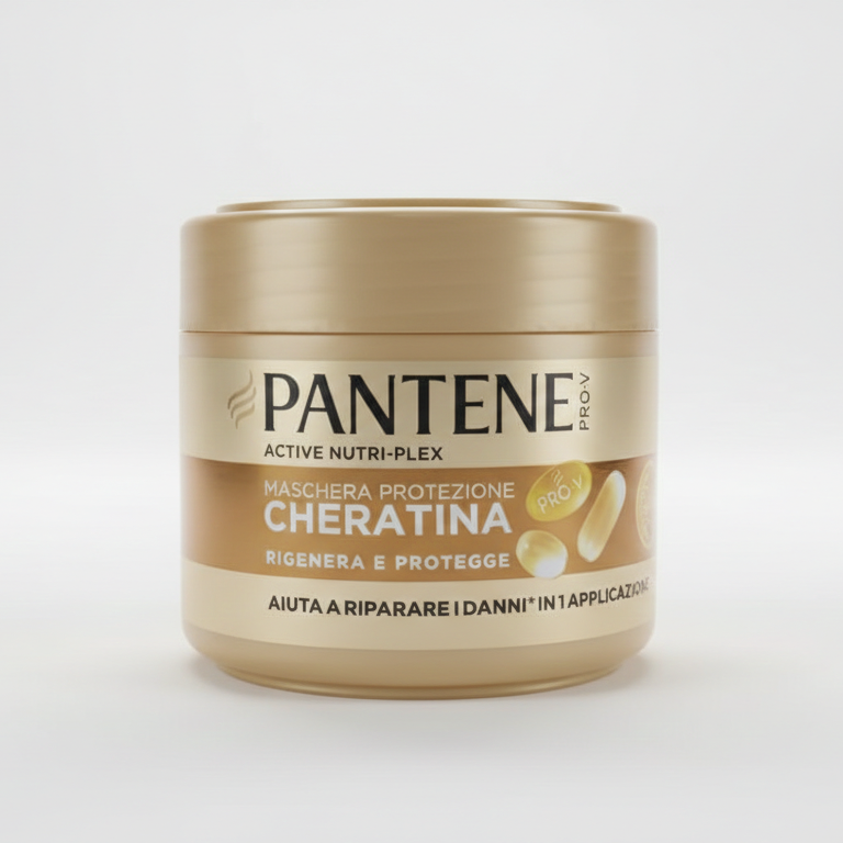 Pantene Pro-V Maschera Rigenera & Protegge 300ml | Protezione Cheratina e Active Nutri-Plex | Ripara 6 Mesi di Danni in 1 Solo Utilizzo | Per Capelli Danneggiati e Stressati
