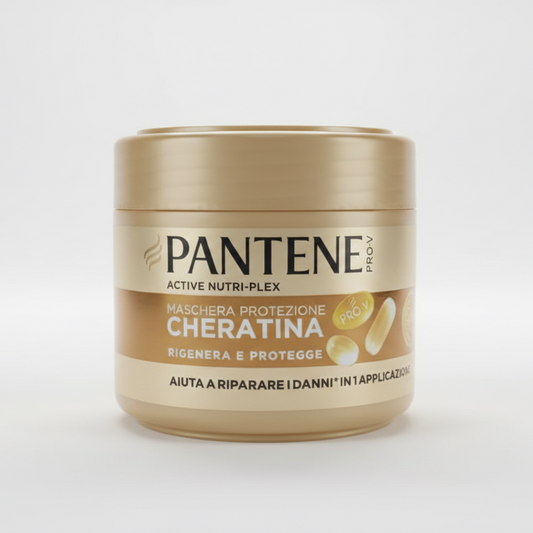 Pantene Pro-V Maschera Rigenera & Protegge 300ml trattamento intensivo per capelli danneggiati con cheratina e Nutri-Plex, riparazione e nutrizione profonda.