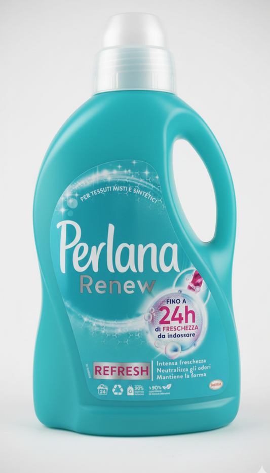 Perlana Renew Sport 1,4L detersivo per capi tecnici e sportivi, anti-odore, 28 lavaggi.