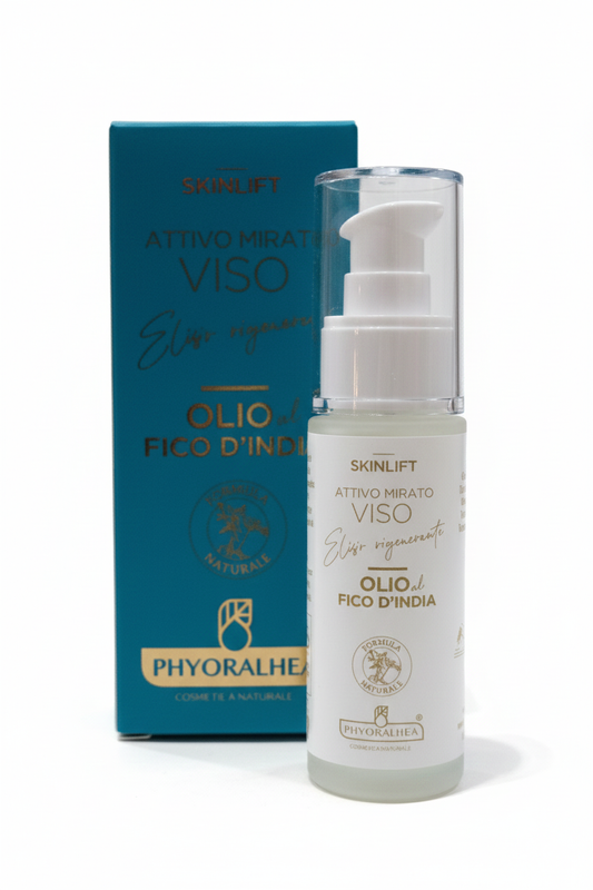 PHYORALHEA SKINLIFT Olio Viso Fico d'India 30ml | Elixir Rigenerante Antiossidante | Con Vitamina E, F e Omega 3-6-9 | Ideale per Pelli Molto Secche e Rughe Profonde