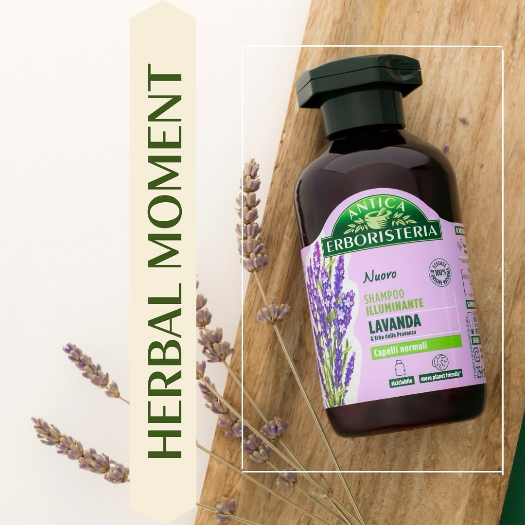 Antica Erboristeria Shampoo Illuminante Lavanda 250ml – 98% Naturale per Capelli Normali e Leggeri