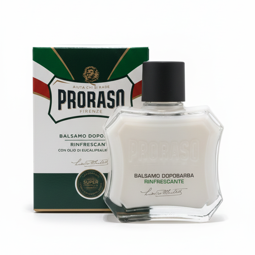 Proraso Balsamo Dopobarba Rinfrescante 100ml – Senza Alcool – Ripristina Equilibrio Idrolipidico & Sollievo Fresco Immediato