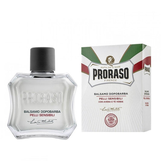 Proraso Balsamo Dopobarba Pelli Sensibili 100ml – Senza Alcool, Con Avena & Tè Verde – Ripristina Equilibrio Idrolipidico & Sollievo Immediato