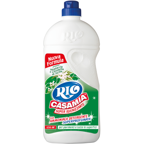 Rio Casamia Super Igienizzante 1250 ml – Detergente Pavimenti e Superfici Multiuso – Sgrassante Profondo – Disponibile in 11 Fragranze