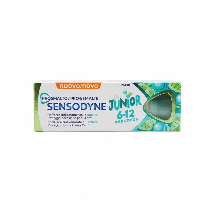 Sensodyne ProSmalto Junior Dentifricio Bambini 6-12 Anni Anti-Erosione Acida e Protezione Carie 50ml