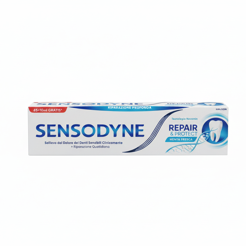 Sensodyne Repair & Protect Original 75ml | Dentifricio per Denti Sensibili con Tecnologia NovaMin® | Riparazione Profonda e Protezione Minerale