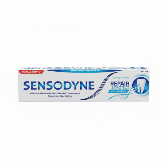 Sensodyne Repair & Protect Original 75ml | Dentifricio per Denti Sensibili con Tecnologia NovaMin® | Riparazione Profonda e Protezione Minerale