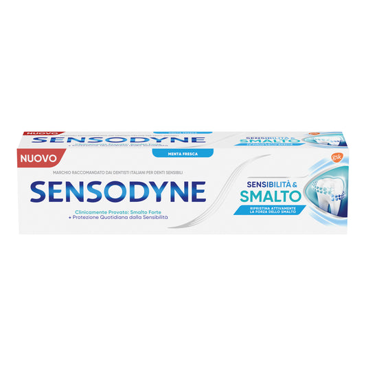 Sensodyne Sensibilità & Smalto 75 ml – Dentifricio Remineralizzante Protezione Quotidiana e Menta Fresca