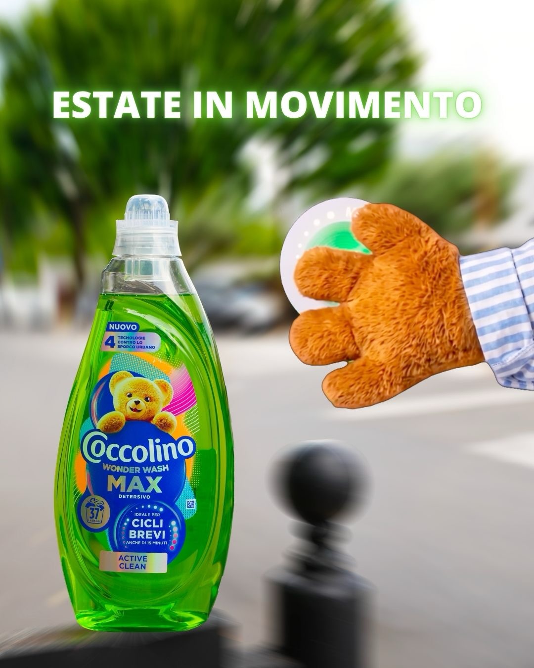 Coccolino Wonder Wash MAX Active Clean 2,16 L | Detersivo Lavatrice 54 Lavaggi | Efficace in 15 Minuti | Tecnologia PRO-S contro lo Sporco Urbano e i Cattivi Odori