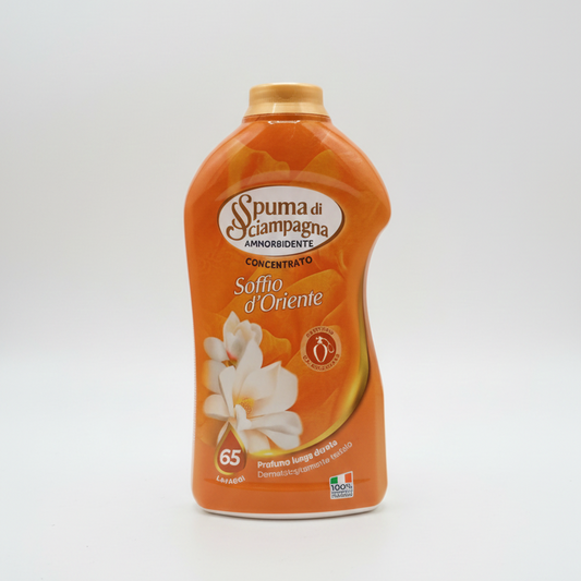 Spuma di Sciampagne | Ammorbidente Concentrato Soffio d’Oriente | 1300 ml | 65 Lavaggi | Profumo Aromatico di Lunga Durata | Dermatologicamente Testato | Tecnologia Distendi Fibre | Made in Italy
