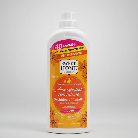 Sweet Home Collection Ammorbidente Concentrato Orchidea e Vaniglia 1000ml | Made in Italy | Dermatologicamente Testato