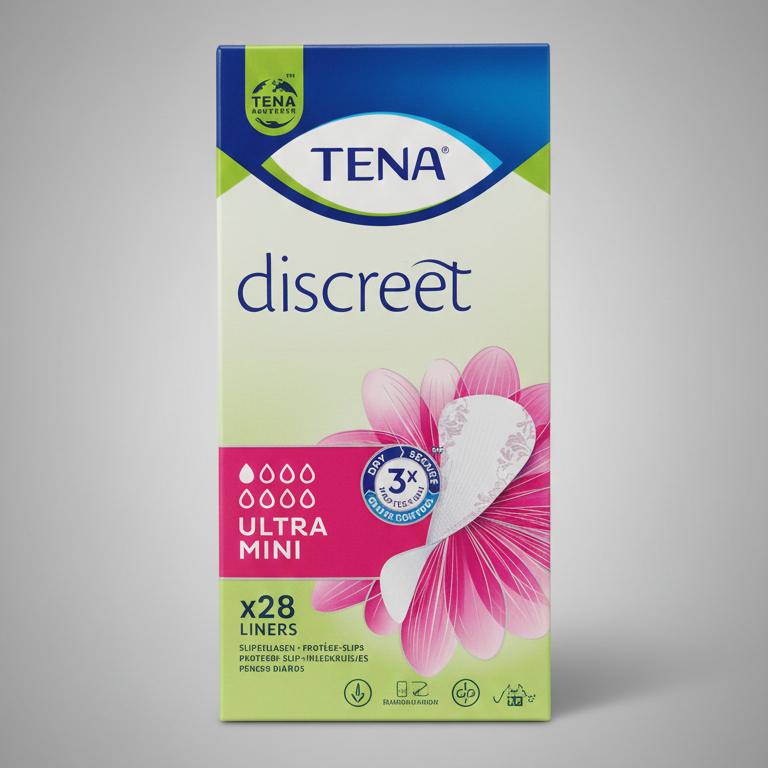 TENA Discreet Ultra Mini 28 Pezzi | Proteggi-Slip per Perdite Urinarie Leggere | Tecnologia microPROTEX™ e Sistema Fresh Odour Control | Protezione Discreta e Sottile