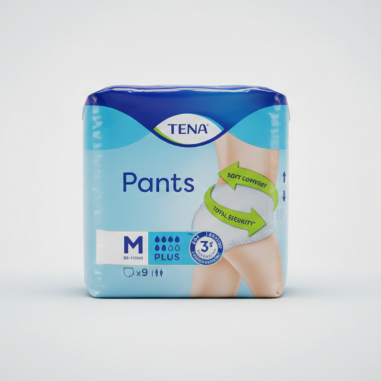TENA Pants Plus Taglia M | Mutandine Assorbenti Unisex per Incontinenza Moderata | Vita 80-110 cm | Tecnologia FeelDry Advanced™