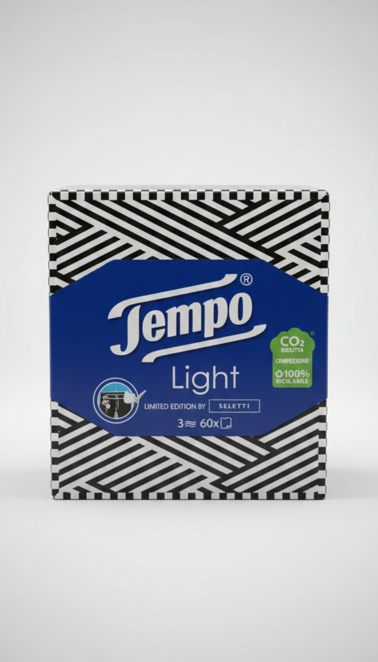 Tempo by Seletti Limited Edition Box 60 Fazzoletti 3 Veli – Design Esclusivo Seletti – Ultra Resistenti anche in Lavatrice