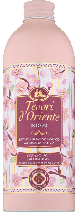 Tesori d'Oriente Bagno Crema Aromatico 500ml | Rituale di Benessere Esotico | Nutriente, Vellutante e Fragranza Persistente | Formato 500ml