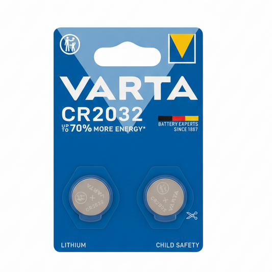VARTA Batteria a Bottone Litio CR2032 (2 Pezzi) | Fino a 70% Più Energia | Esperti di Batterie dal 1887 | Tecnologia Child Safety