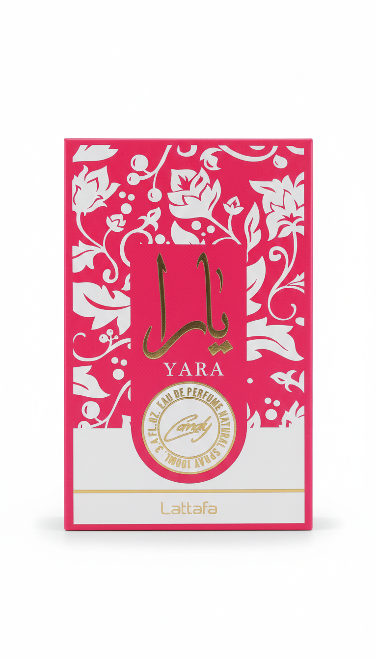 LATTAFA Yara Candy Eau de Parfum 100ml Spray | Fragranza Gourmand Dolce Lunga Durata | 80% Vol.