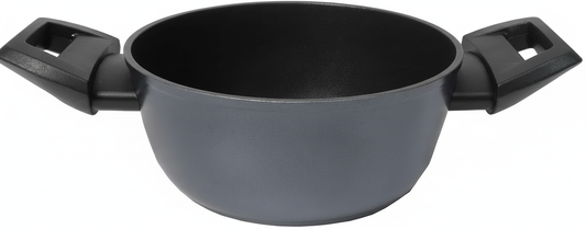 Zanetti Evolution Casseruola Induzione Ø 16 cm con Coperchio | Pentola Antiaderente Alto Spessore 4 mm | Cottura Senza Grassi | Impugnature Soft Touch | Compatibile con Tutti i Piani di Cottura