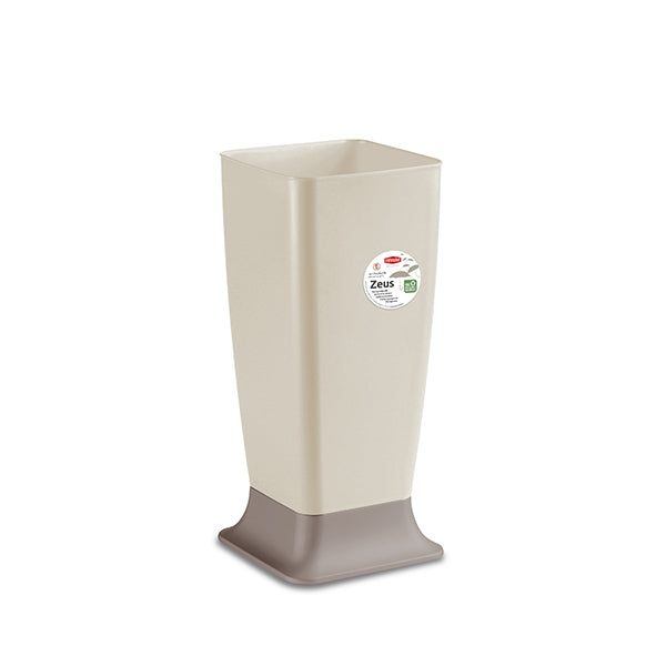 Stefanplast Portaombrelli Zeus Bianco Travertino e Tortora | Design Autostabile | cm 25x25x55h | 100% Made in Italy | Art. 72014