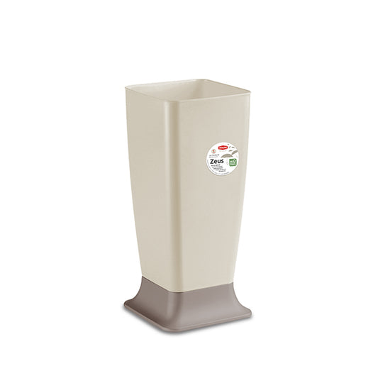 Stefanplast Portaombrelli Zeus Bianco Travertino e Tortora | Design Autostabile | cm 25x25x55h | 100% Made in Italy | Art. 72014