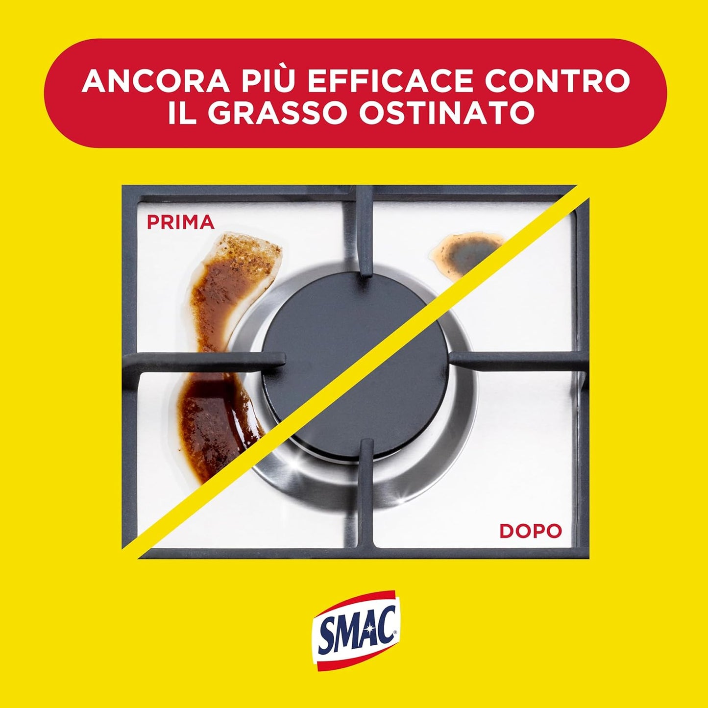 SMAC Sgrassatore Cucina 650ml Trigger | Rimuove Grasso Bruciato e Incrostato | Tecnologia ZERO ALONI | Profumo Limone | Eco-Flacone 100% Riciclato