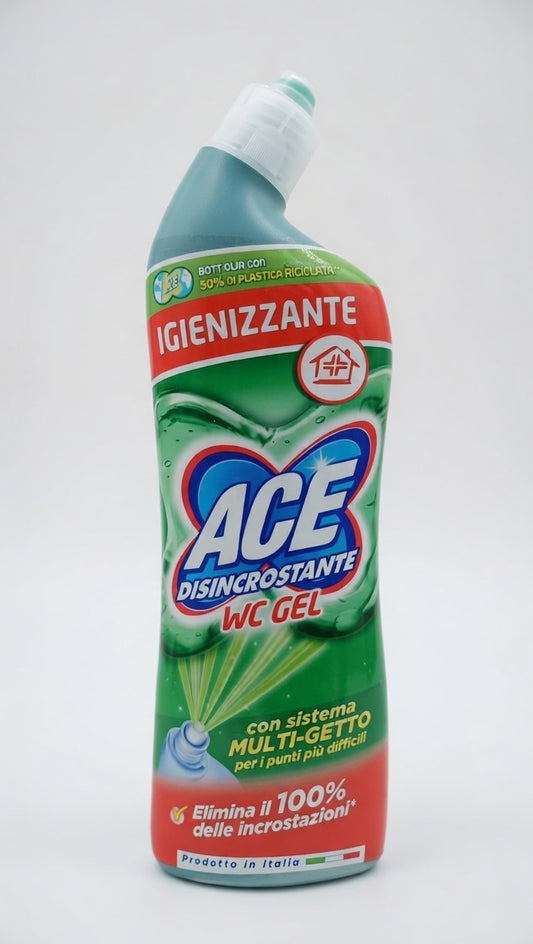 ACE WC Gel Disincrostante 700 ml | Rimuove il 100% del Calcare | Sistema Multi-Getto Igienizzante Profondo