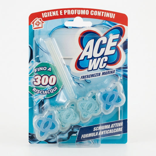 ACE WC Freschezza Marina Tavoletta 3in1 Plastica – Schiuma Attiva Igienizzante e Barriera Anticalcare