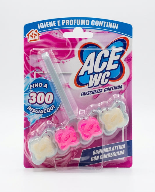 ACE WC Schiumattiva Tavoletta Candeggina 48 g – Azione Sbiancante Igienizzante Fino a 300 Risciacqui