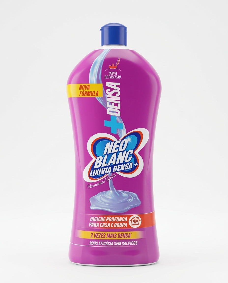Neoblanc Candeggina Densa Armonie Floreali 1 Litro Flacone Gel – Igienizzante Casa e Bucato Anti-Schizzo