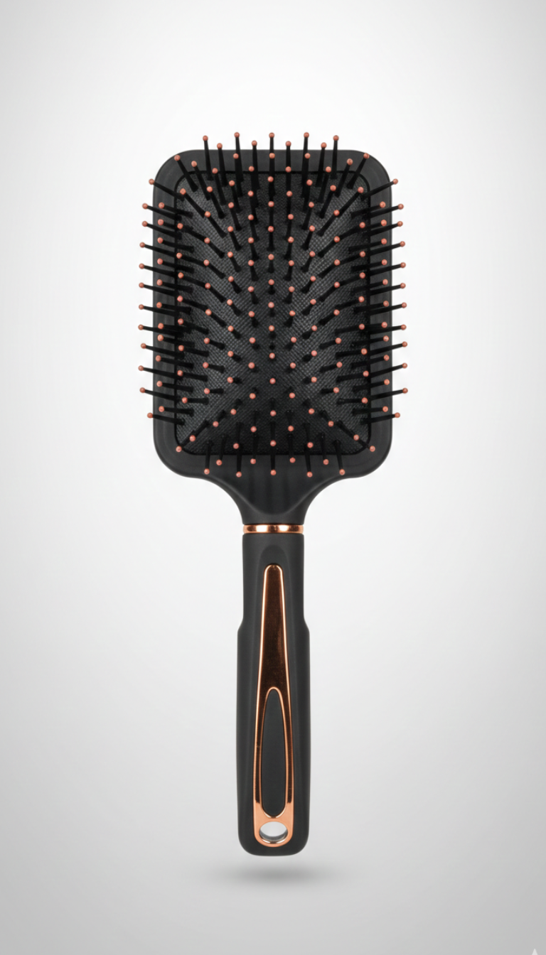 AD Trend Spazzola per Capelli Ergonomica 25,5 cm | Azione Districante e Massaggiante | Design Moderno Soft Touch | Per Tutti i Tipi di Capelli