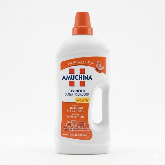 Amuchina Freschezza Alpina Detergente Pavimenti Senza Risciacquo – Igiene Profonda e Brillantezza