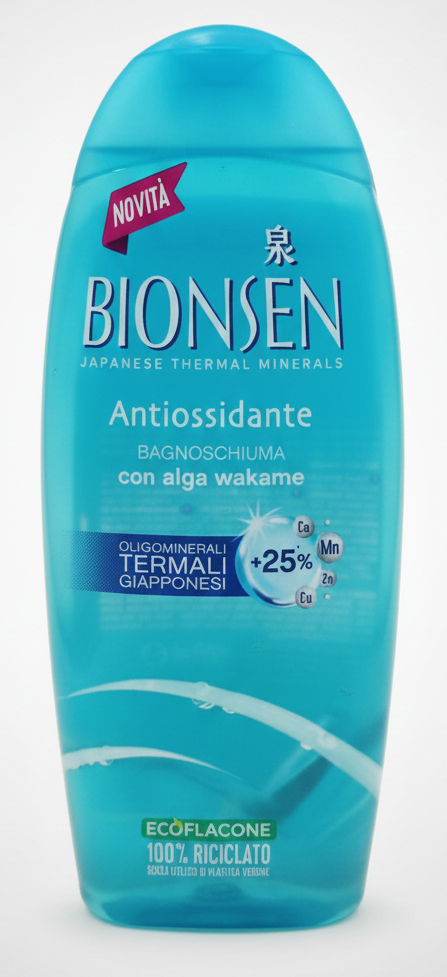 Bionsen Bagnoschiuma 550 ml – Oligominerali Termali Giapponesi Formula Coswell-Tokyo – Effetto Onsen e Idratazione Profonda – Varie Fragranze