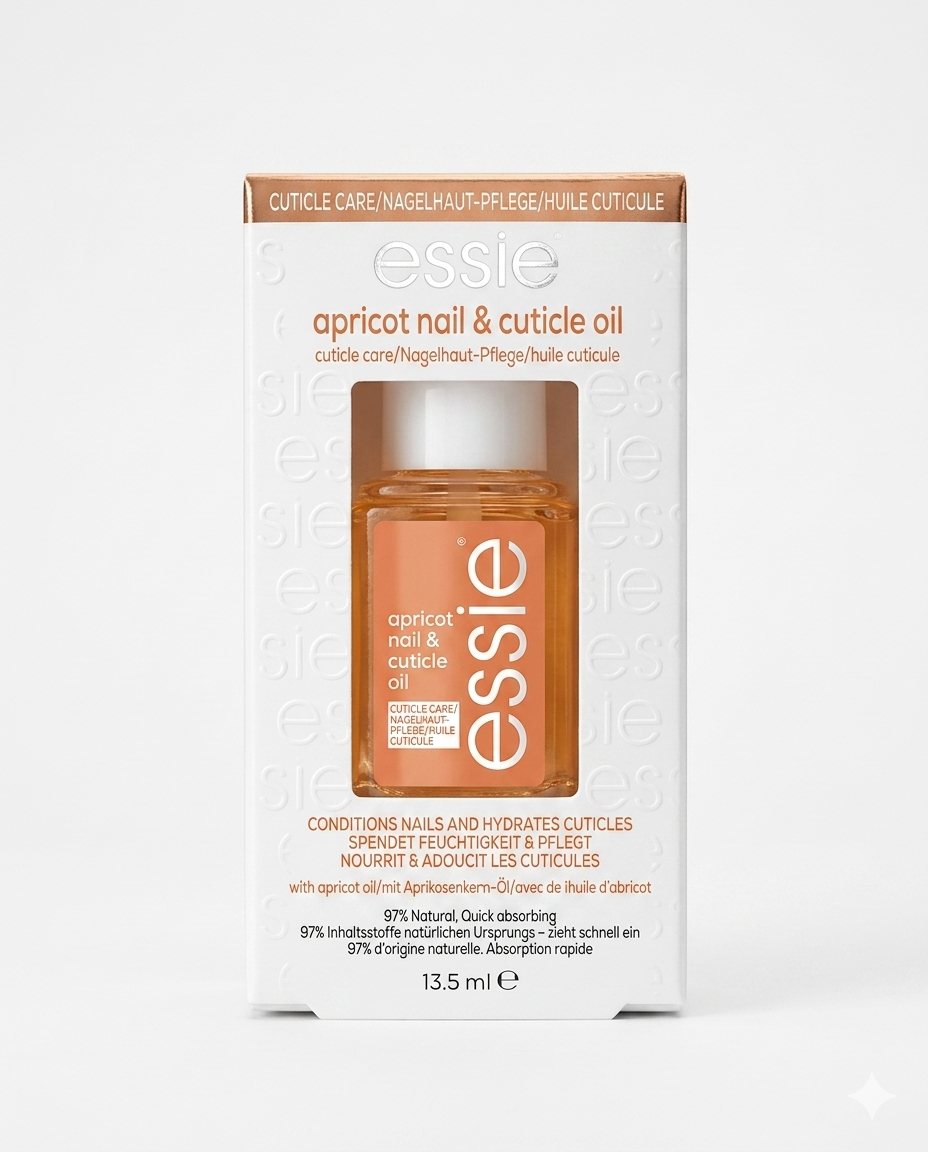 Essie Apricot Nail & Cuticle Oil Trattamento Olio Idratante Intensivo per Unghie e Cuticole – Formula Rigenerante al 97% di Origine Naturale con Oli di Albicocca e Jojoba