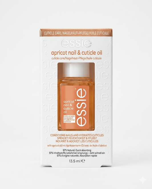 Essie Apricot Nail & Cuticle Oil Trattamento Olio Idratante Intensivo per Unghie e Cuticole – Formula Rigenerante al 97% di Origine Naturale con Oli di Albicocca e Jojoba