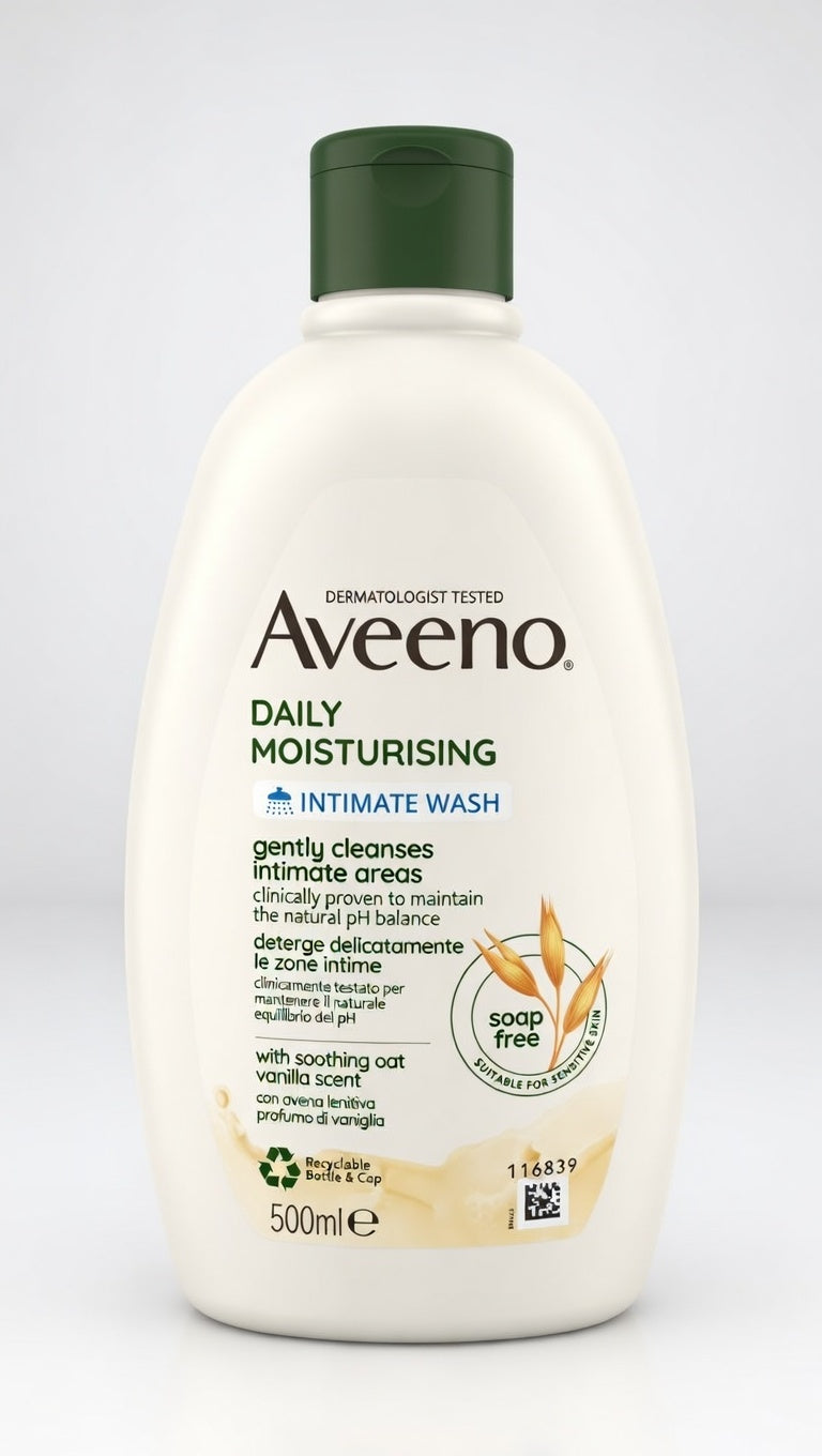 Aveeno Daily Moisturising Detergente Intimo 500ml – Idratante e Lenitivo con Avena Colloidale