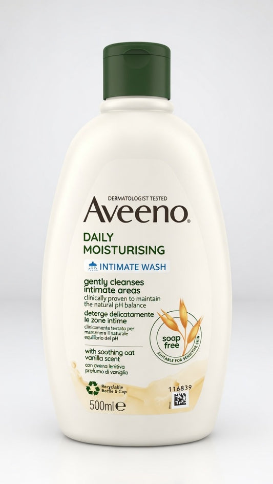 Aveeno Daily Moisturising Detergente Intimo 500ml – Idratante e Lenitivo con Avena Colloidale