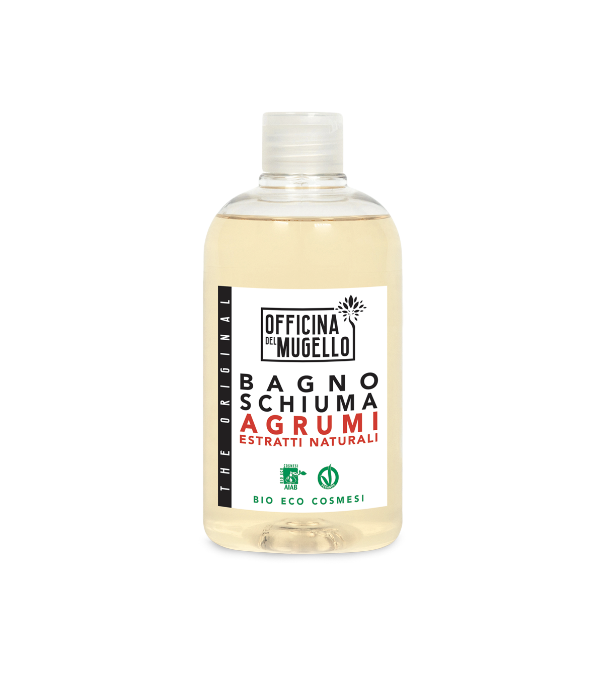 Officina del Mugello Bagnoschiuma Artigianale Agrumi 500ml | Bio Eco Cosmesi AIAB | Con Olio di Oliva e Arancio Bio