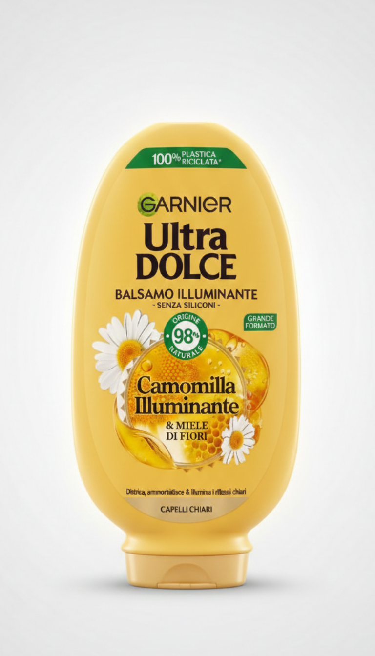 Garnier Ultra Dolce Balsamo Crema Camomilla e Miele 360ml – Districante Illuminante – Per Capelli Biondi e Chiari