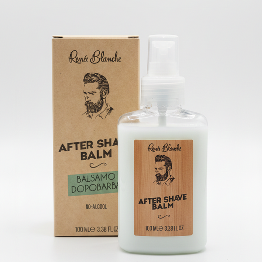 Renée Blanche After Shave Balm 100ml – Balsamo Dopobarba Senza Alcool Lenitivo con Aloe, Boswellia e Pepe Nero