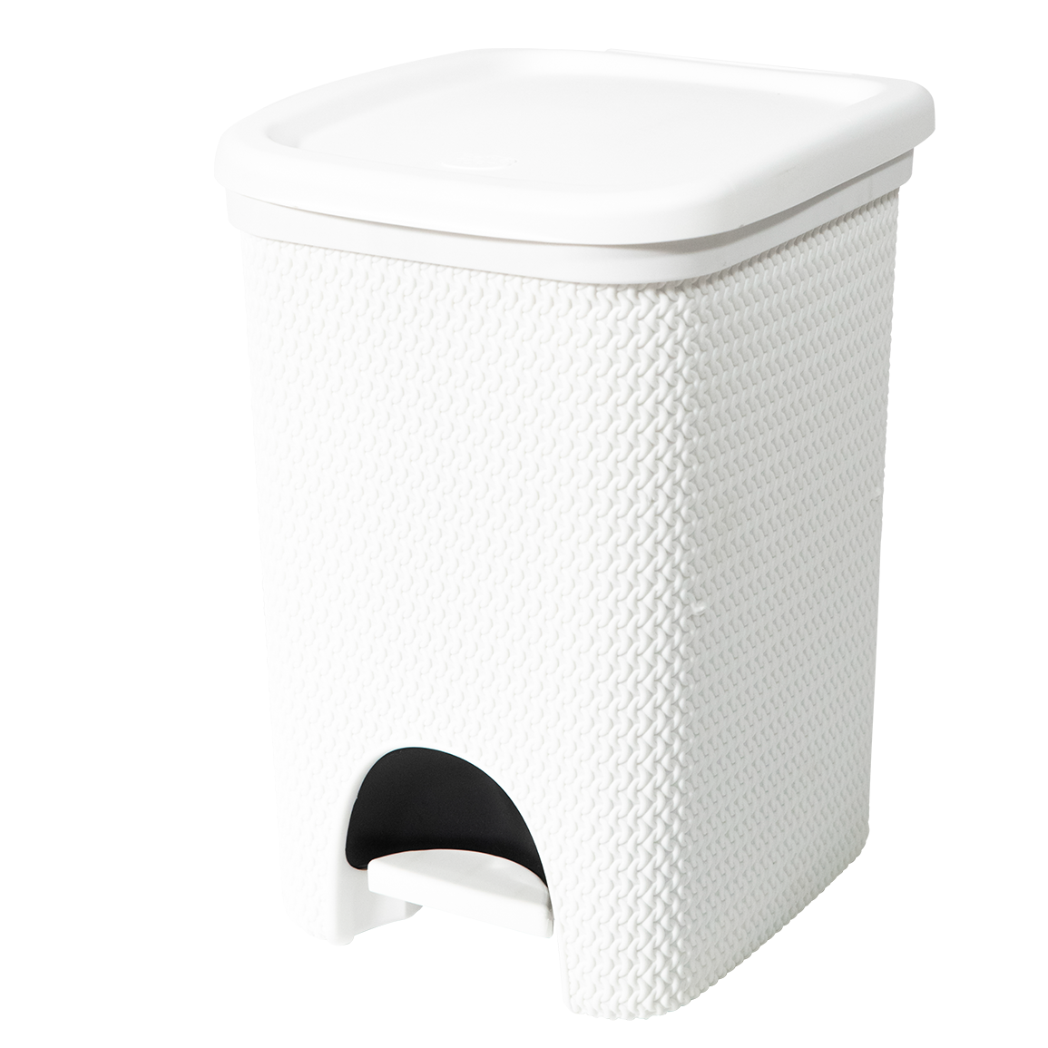 Belli e Forti Pattumiera Intreccio Line 18 Litri con Coperchio - Design Effetto Rattan - Vari Colori