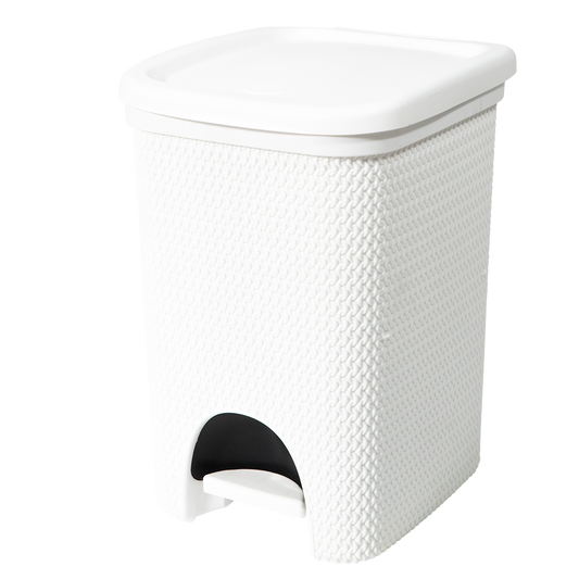 Belli e Forti Pattumiera Intreccio Line 18 Litri con Coperchio - Design Effetto Rattan - Vari Colori