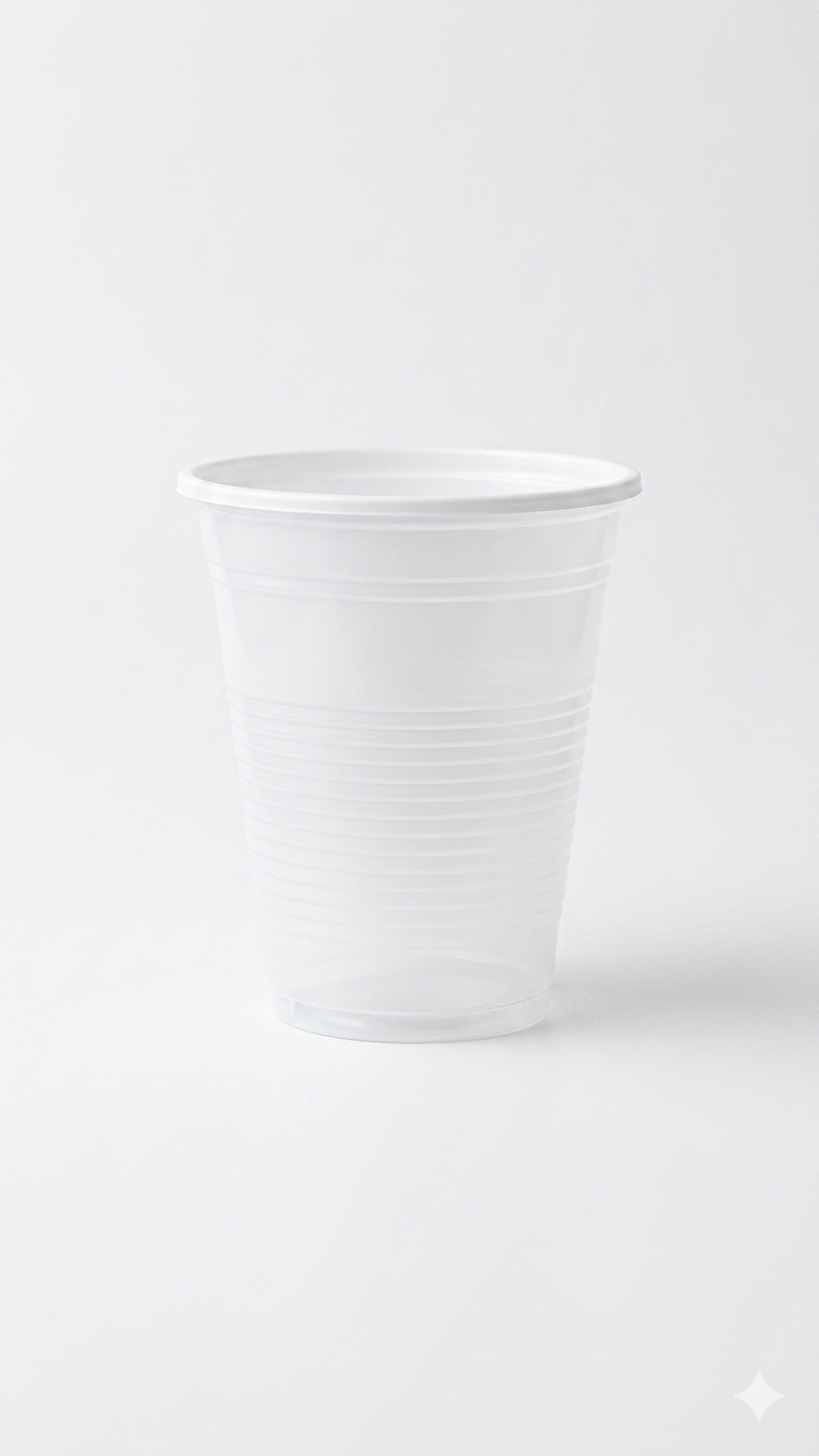 Bicchieri EcoTIM 200 cc 100% Riciclabili | 96 Pezzi | Bicchieri in Plastica per Bevande Calde e Fredde | Idonei Contatto Alimentare