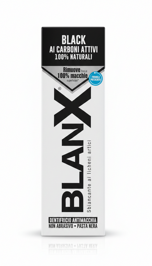BlanX Black Carbone 75ml Carboni Attivi 100% Naturali