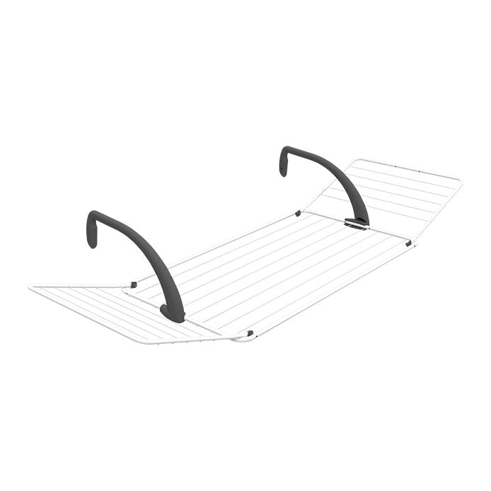 Vileda Brezza 200 Stendibiancheria da Balcone con Ali | 18m di Stenditura | Bracci Regolabili Nytrogen Technology | In Acciaio e Resina Ultra Resistente