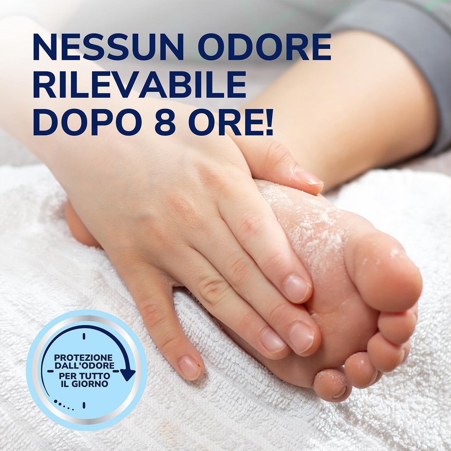 Dr. Scholl's Polvere per Piedi Antiodore 85g Formula Clinicamente Testata – Massimo Potere Assorbente e Protezione Professionale 48 Ore